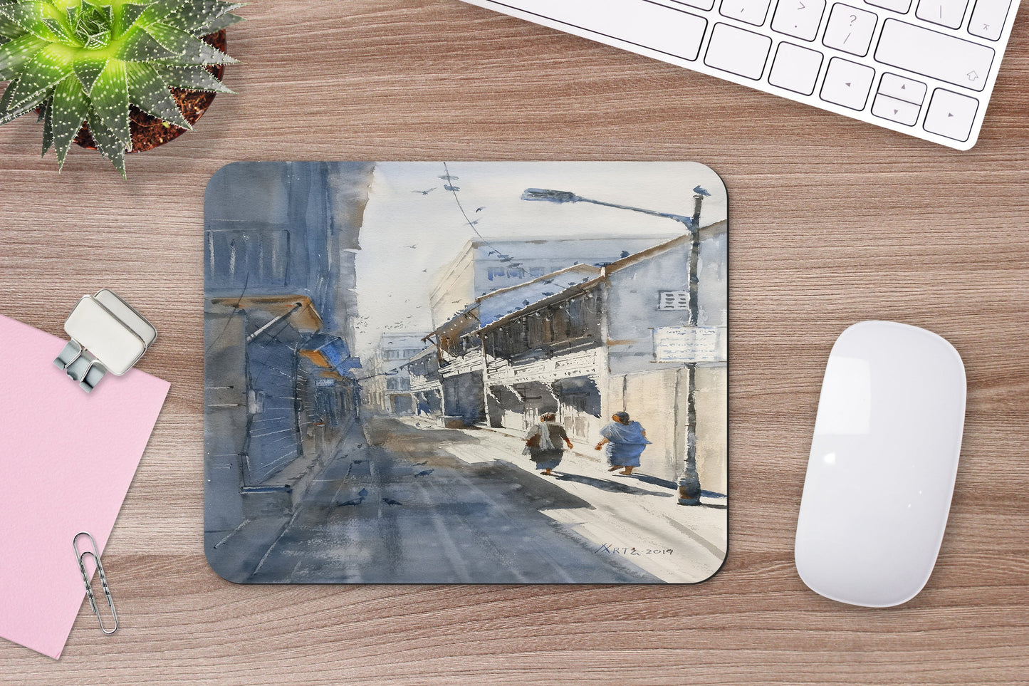 Narrow lanes of Ahmedabad Mouse Pad
