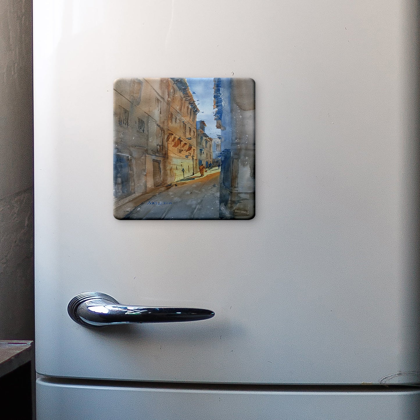 Narrow lane of old Ahmedabad Photo Magnet (Pack of 5)