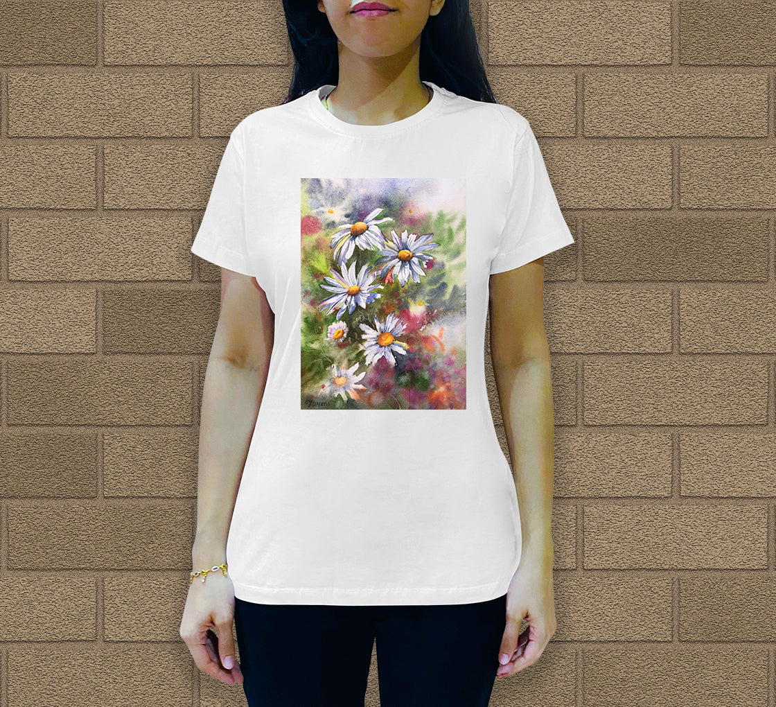Daisies Women's Crew Neck T-Shirt
