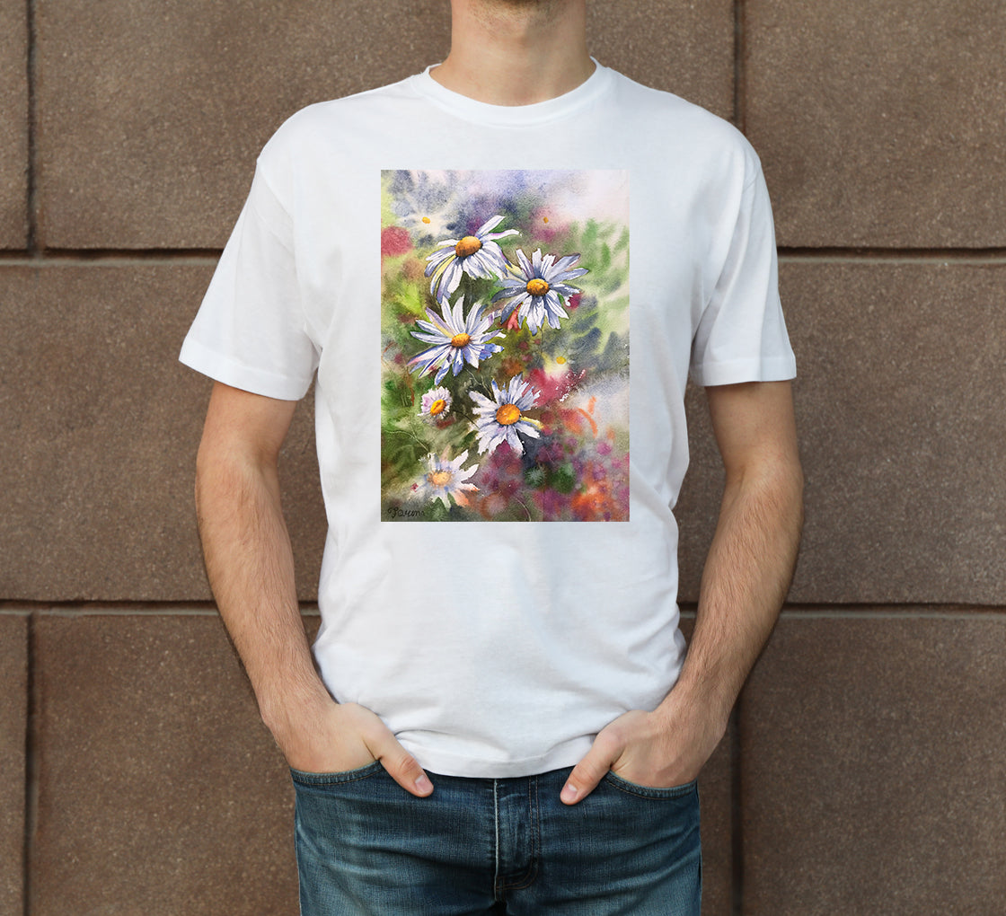 Daisies Men's Crew Neck T-Shirt