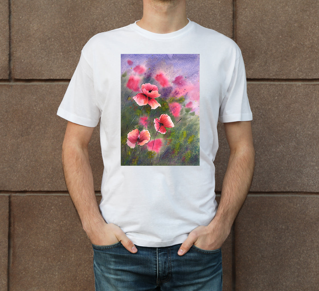 Flowers Men's Crew Neck T-Shirt