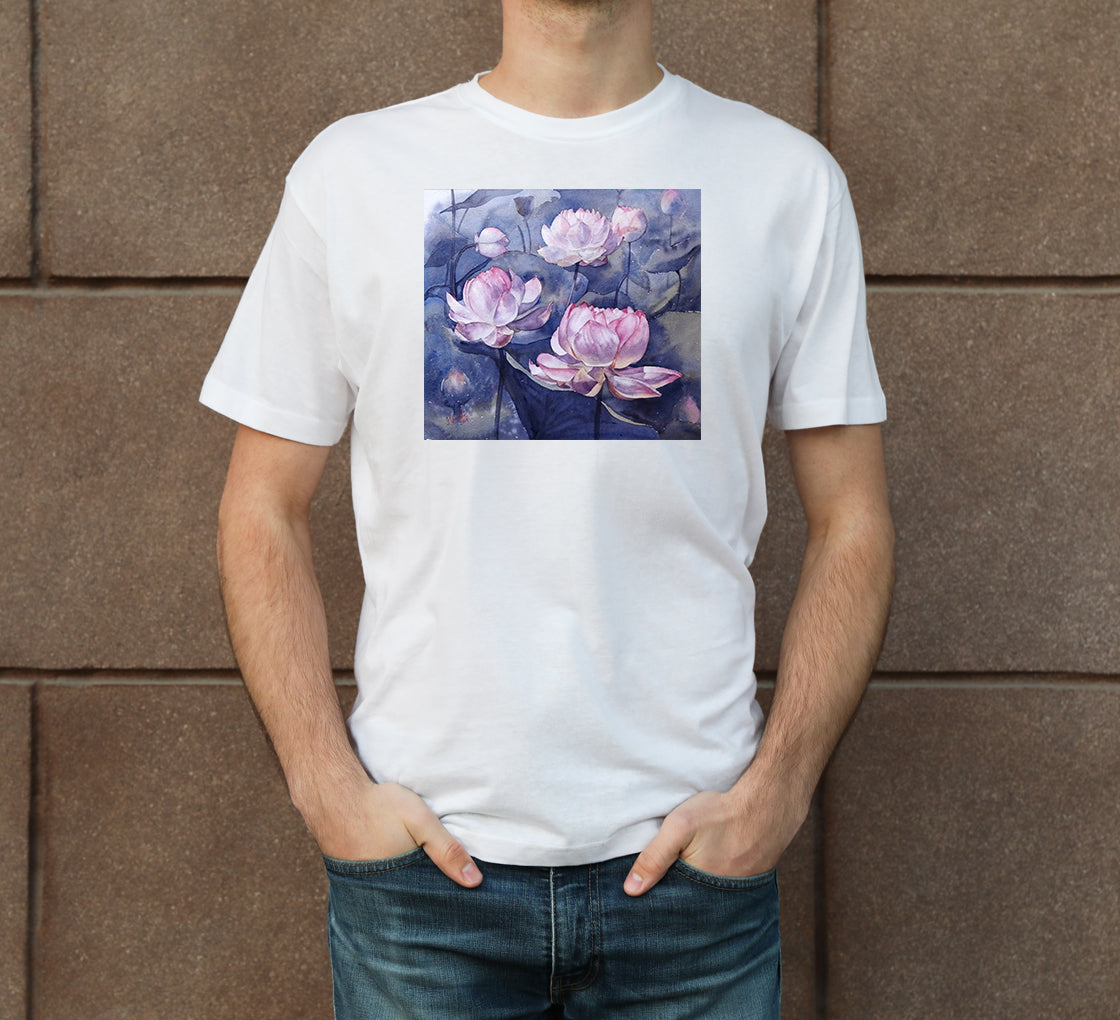 Lotus-5 Men's Crew Neck T-Shirt