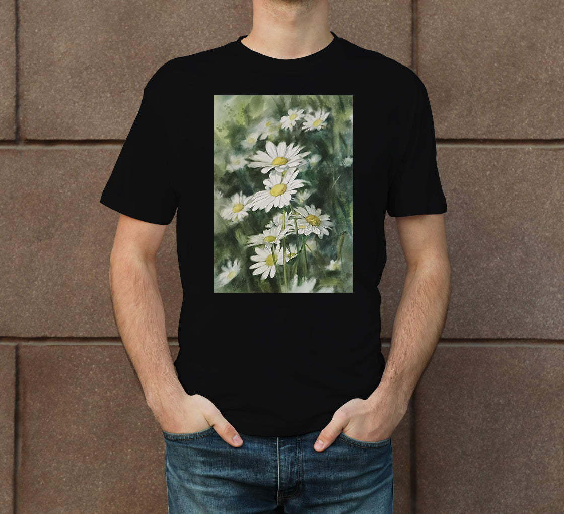 Daisies-3 Men's Crew Neck T-Shirt