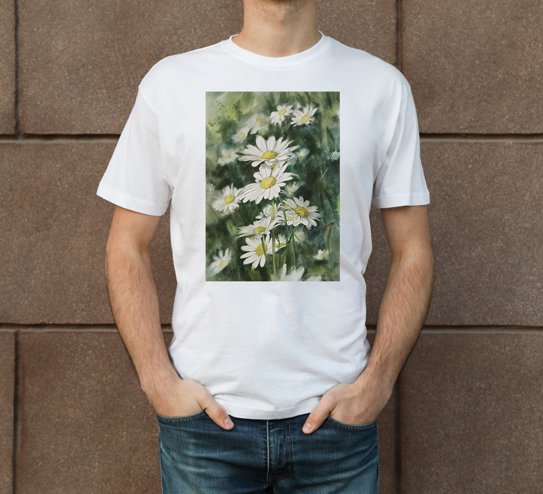 Daisies-3 Men's Crew Neck T-Shirt