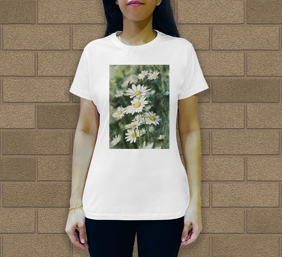 Daisies-3 Women's Crew Neck T-Shirt