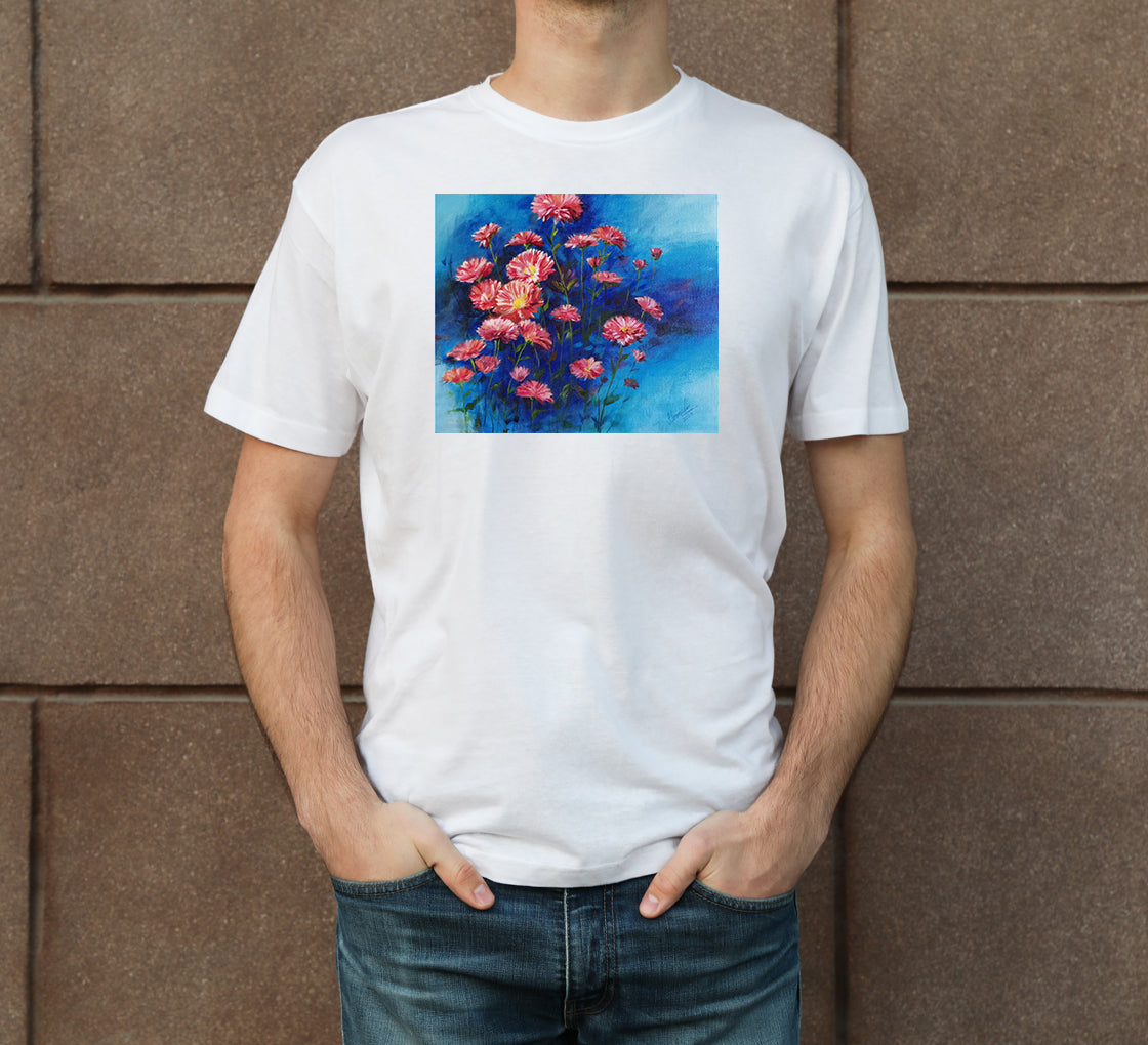 Flowers-3 Men's Crew Neck T-Shirt