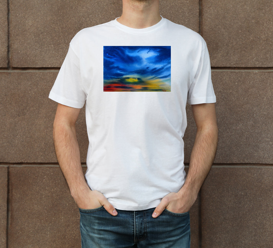 Skyscape-14 Men's Crew Neck T-Shirt