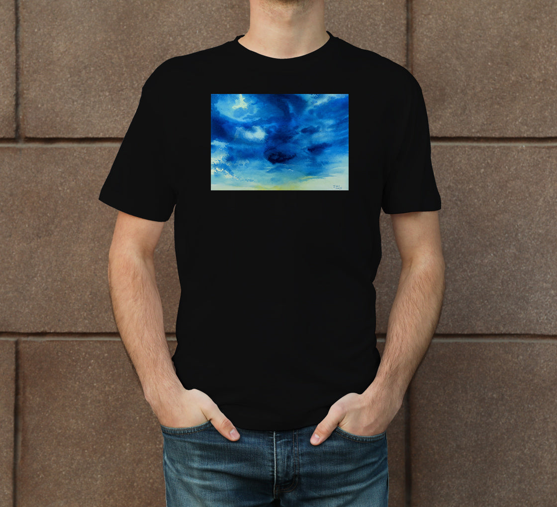 Skyscape-15 Men's Crew Neck T-Shirt