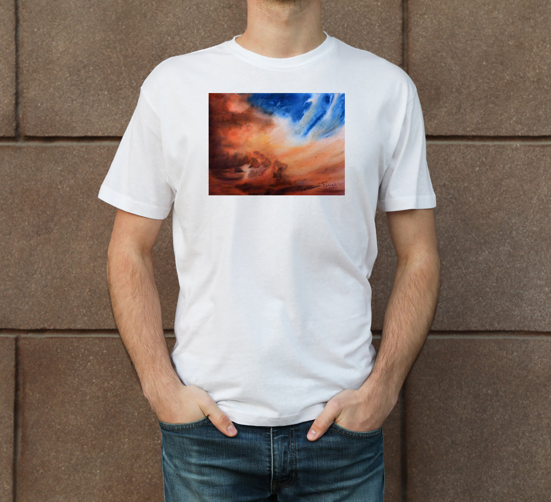 Skyscape-17 Men's Crew Neck T-Shirt