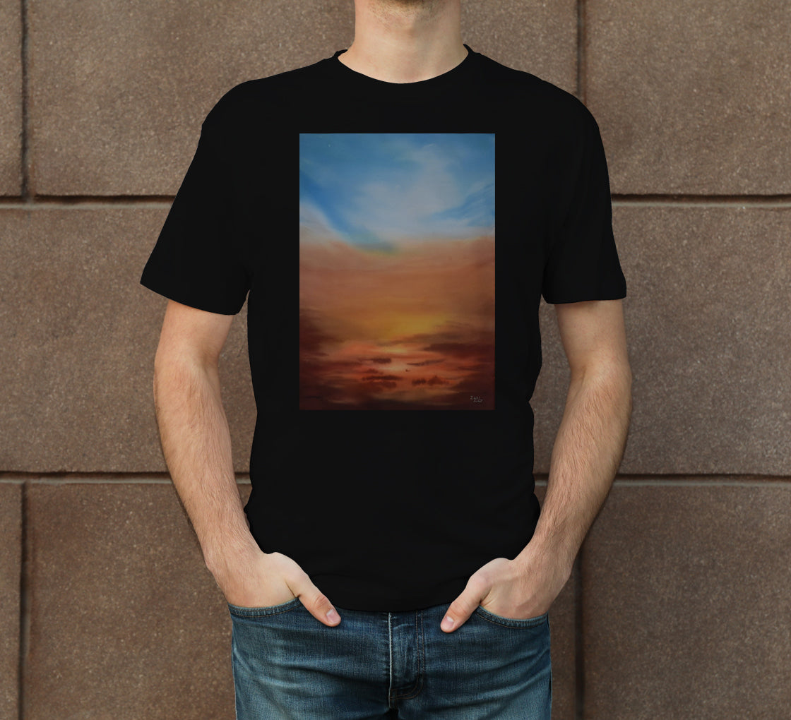Skyscape-8 Men's Crew Neck T-Shirt