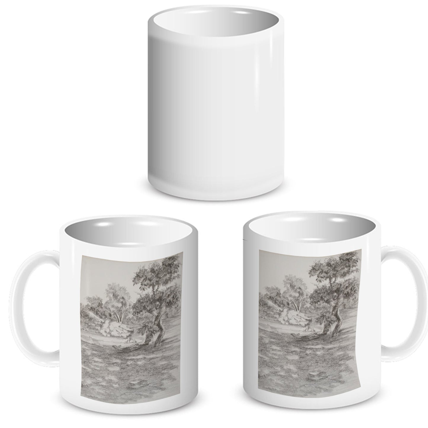 Landscape in Gujarat Mug