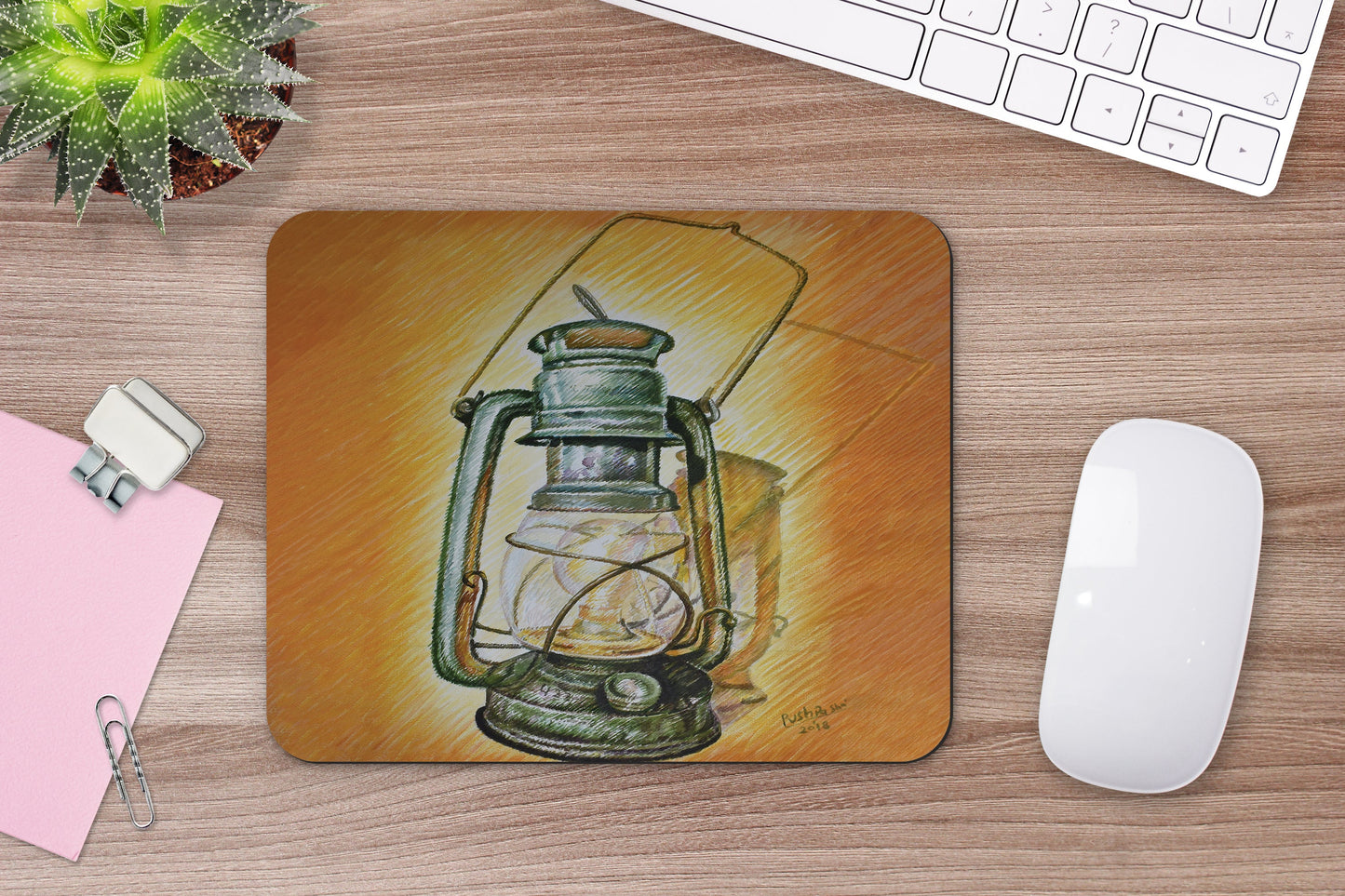 Ancient Lantern Mouse Pad