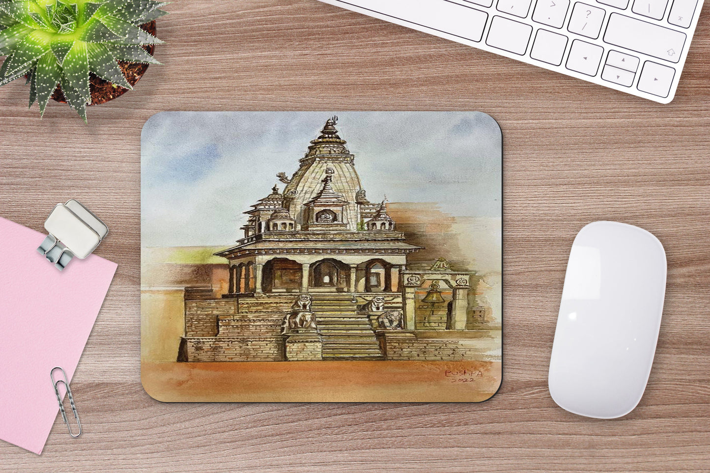 Temple in Nepal Mouse Pad