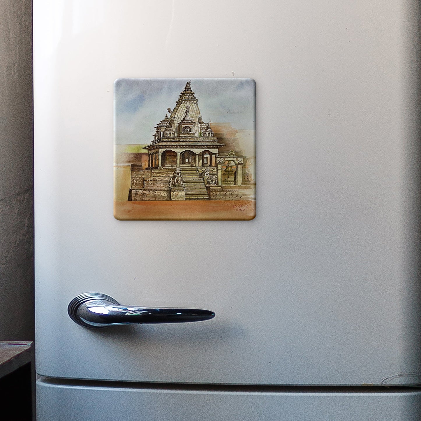 Temple in Nepal Photo Magnet (Pack of 5)