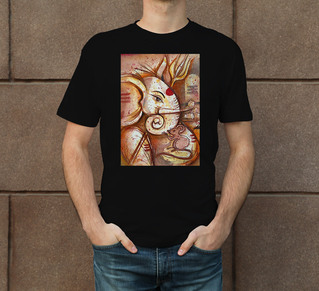 Ganesha 2 Men's Crew Neck T-Shirt