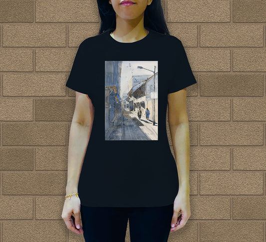 Narrow lanes of Ahmedabad Women's Crew Neck T-Shirt