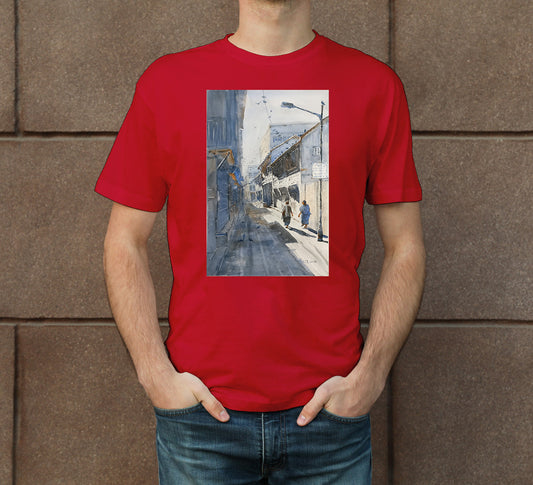 Narrow lanes of Ahmedabad Men's Crew Neck T-Shirt