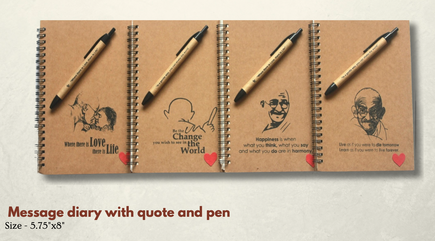 Message Diary and Pen