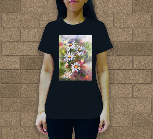 Daisies Women's Crew Neck T-Shirt