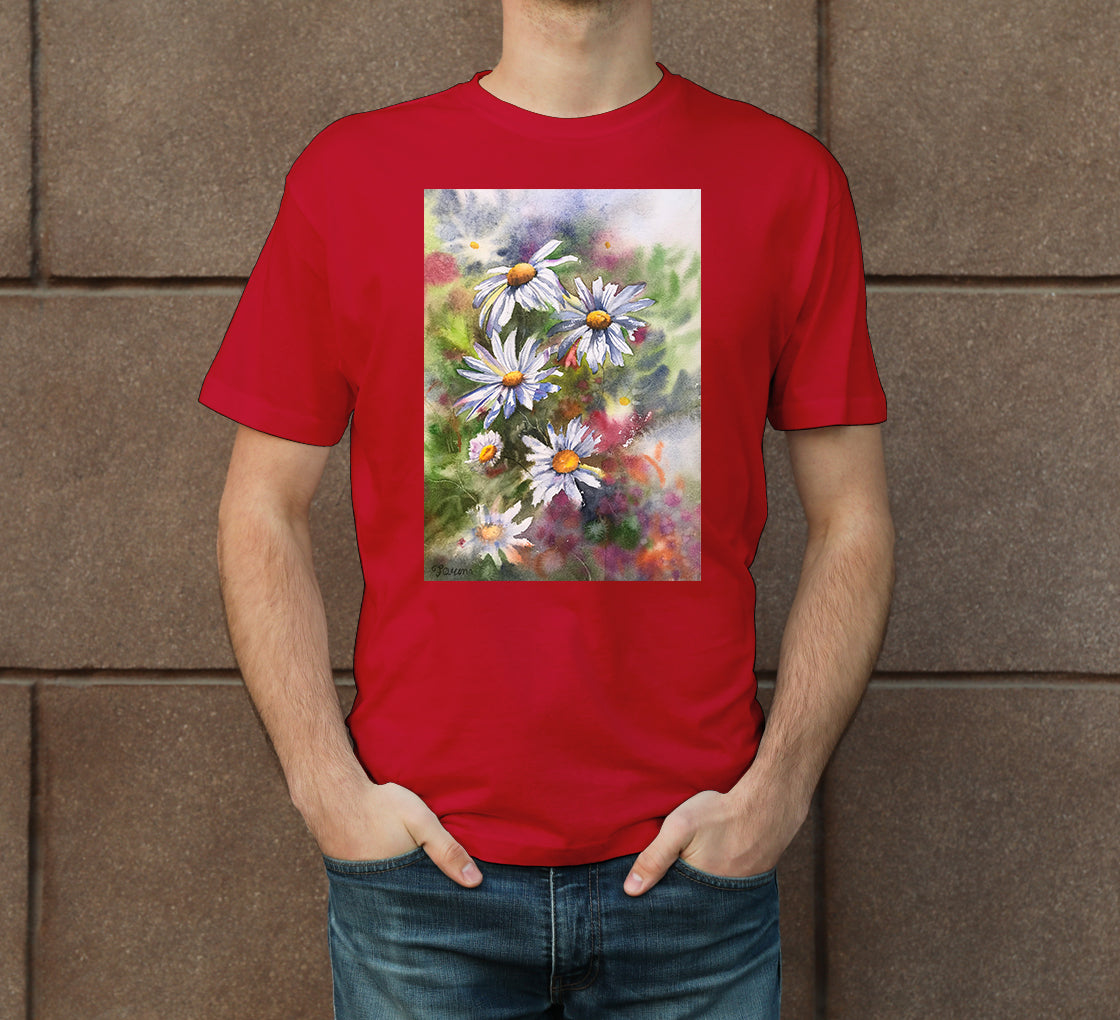 Daisies Men's Crew Neck T-Shirt