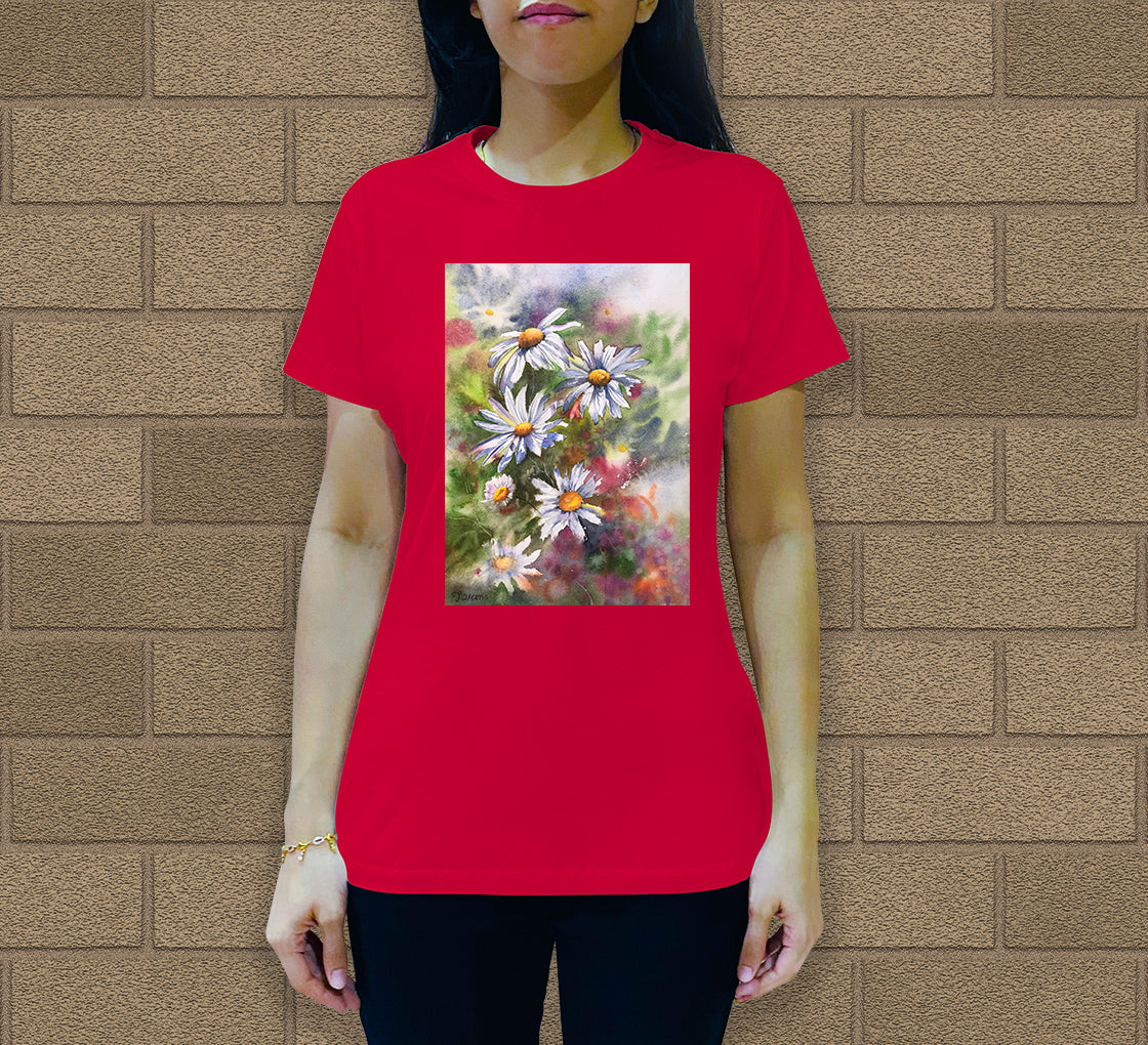 Daisies Women's Crew Neck T-Shirt