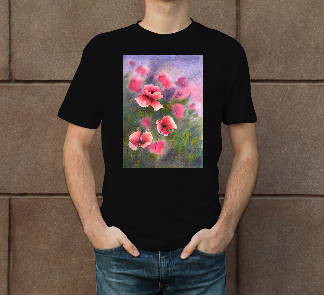 Flowers Men's Crew Neck T-Shirt