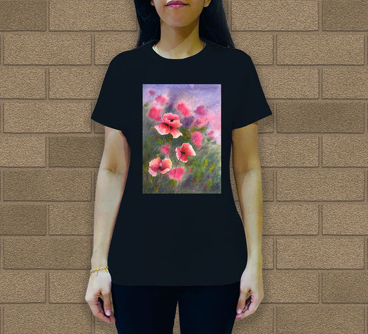 Flowers Women's Crew Neck T-Shirt