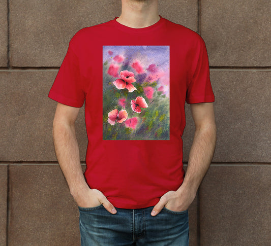 Flowers Men's Crew Neck T-Shirt