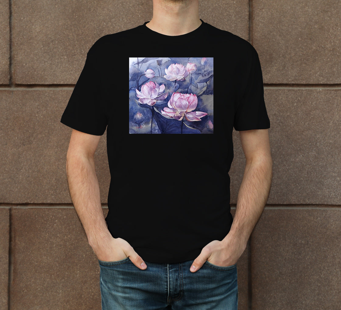 Lotus-5 Men's Crew Neck T-Shirt