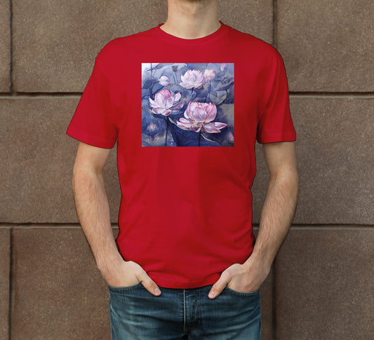 Lotus-5 Men's Crew Neck T-Shirt