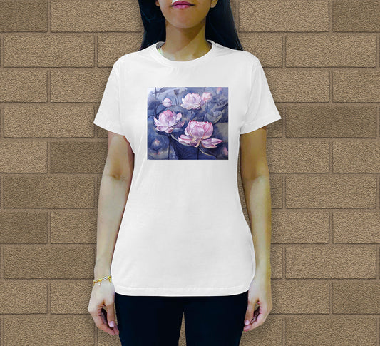 Lotus-5 Women's Crew Neck T-Shirt