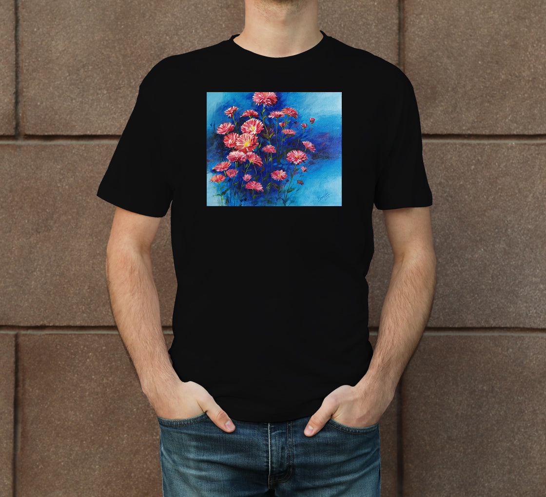 Flowers-3 Men's Crew Neck T-Shirt