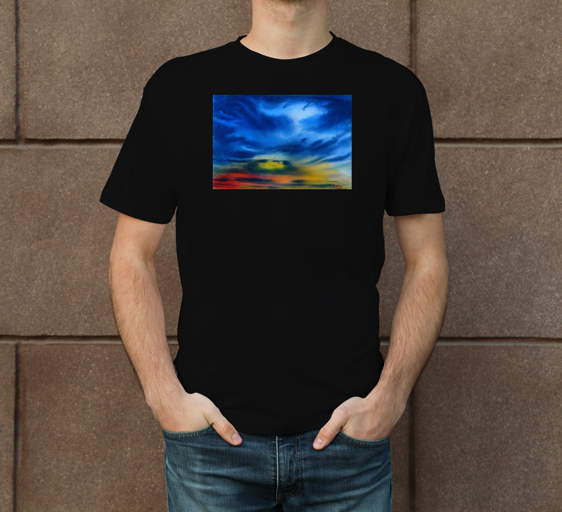 Skyscape-14 Men's Crew Neck T-Shirt