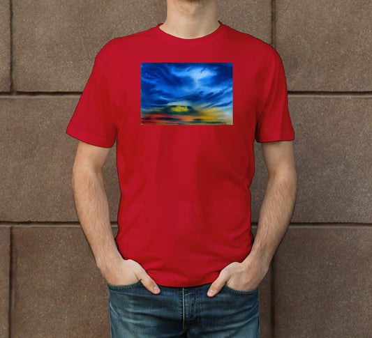 Skyscape-14 Men's Crew Neck T-Shirt