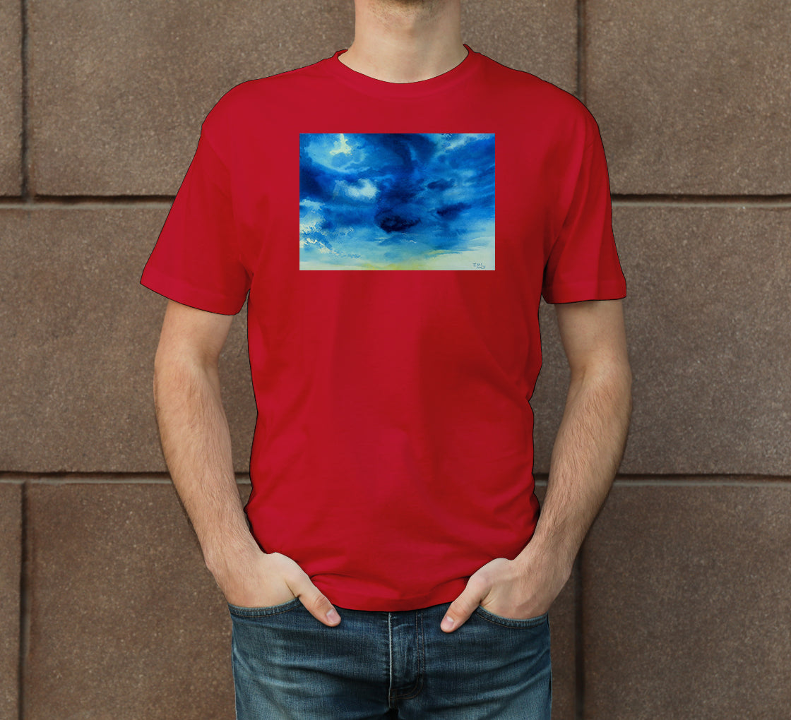 Skyscape-15 Men's Crew Neck T-Shirt