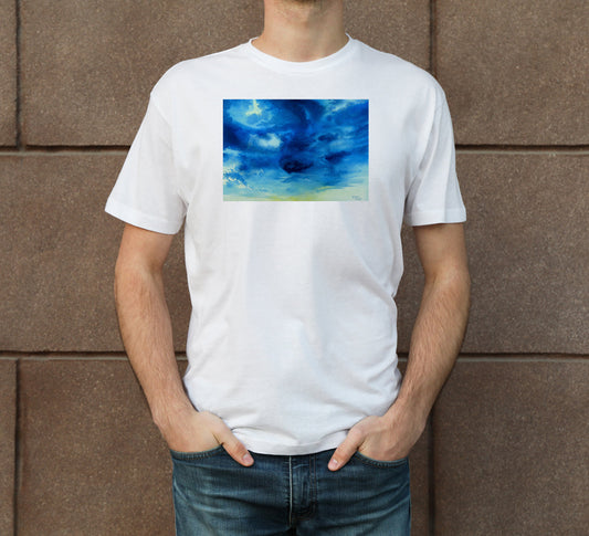 Skyscape-15 Men's Crew Neck T-Shirt