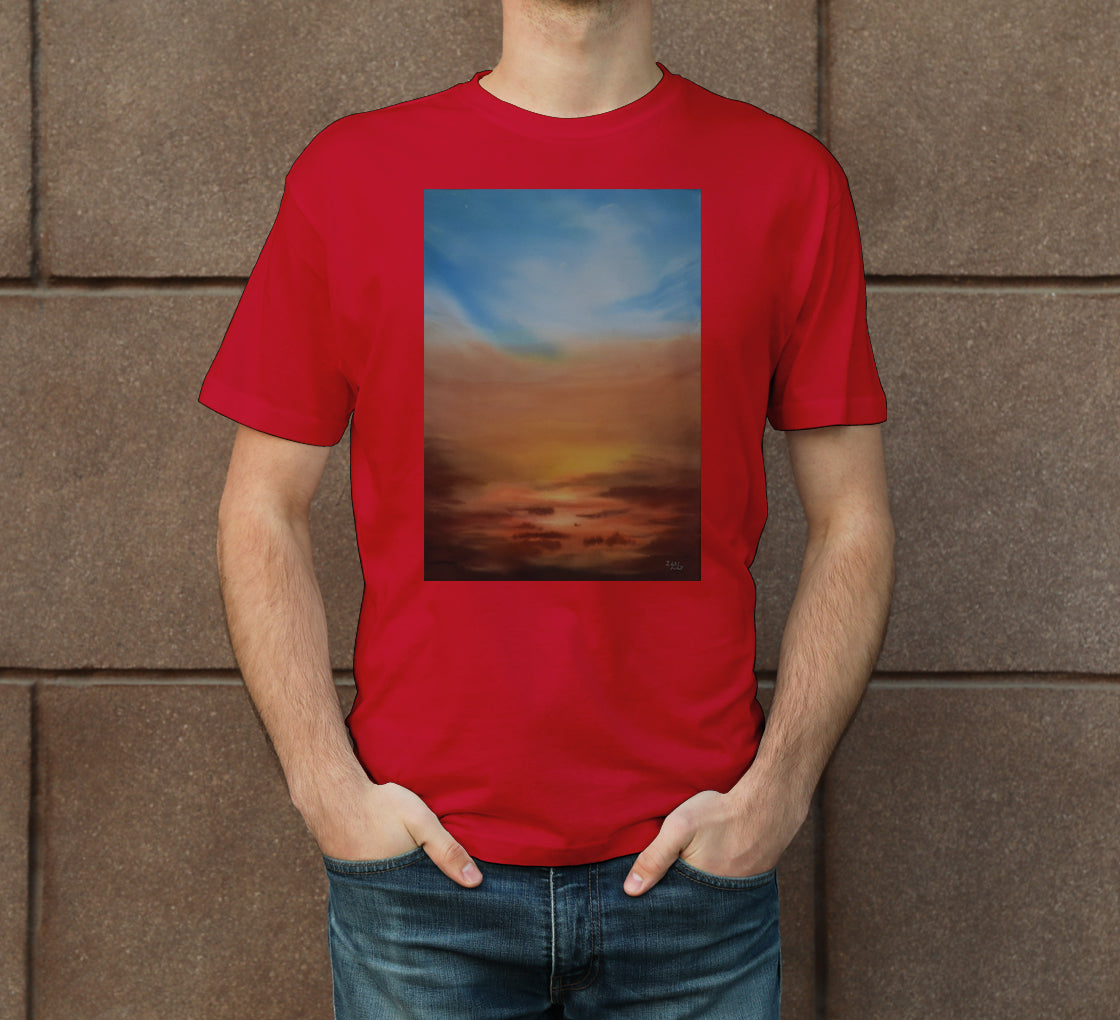 Skyscape-8 Men's Crew Neck T-Shirt