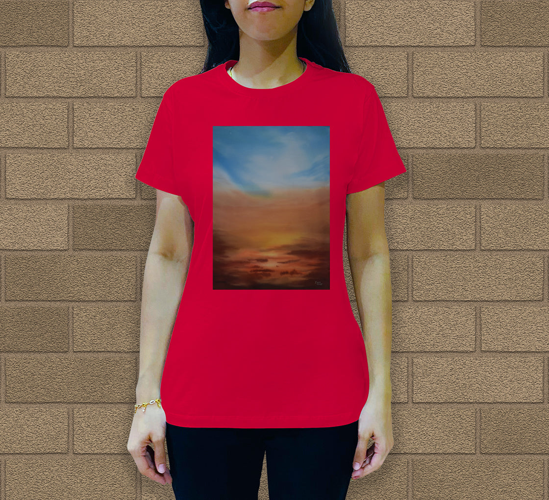Skyscape-8 Women's Crew Neck T-Shirt