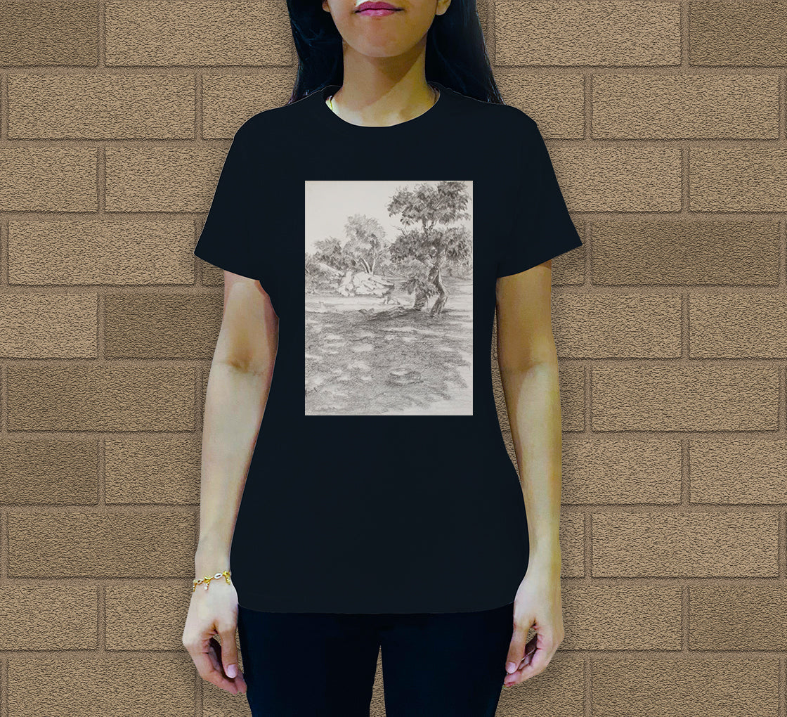 Landscape in Gujarat Women's Crew Neck T-Shirt